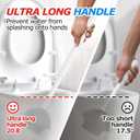 FORASTO 3 in 1 Toilet Brush and Plunger Set,Toilet Bowl Brush Plunger Set,Toilet Brush Plunger Combo,Cleaning Brush,Cleaning Supplies, Crevice Cleaning Brush, Bathroom Cleaning Tools, White