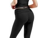 SUUKSESS Women 2 Piece Lounge Sets Going Out Y2K Foldover Pants Matching Pajamas (Black, XL)