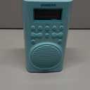Sangean H205TQ Portable AM/FM/Weather Alert Digital Tuning Waterproof Shower Radio, Turquoise