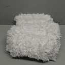 Small Bathroom Rugs 17x24 Non Slip White Fluffy Bath Mat for Bathroom Floor Machine Washable Plush Luxury Bath Rug for Tub Soft Shaggy Absorbent Shower Mat