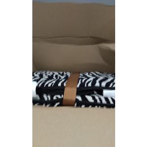 Klear Vu Porch Rocking Chair Cushion Set for Indoor and Outdoor Use, Assembled in The USA, Easy to Clean Stylish Seat and Back Pads with Fabric Ties, 20" x 17" x 2", Black Tiger