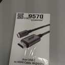 acer USB C to HDMI Cable for Home Office 6.6FT (4K@60Hz), Thunderbolt 4/3 Compatible, High-Speed Type C to HDMI 2.0 Braided Cord for MacBook Neo, iPhone 17/16 Pro/Max, iPad Pro, Galaxy S25, Surface