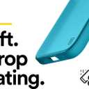 BodyGuardz Solitude Minimalist Phone Case for The iPhone 13 Mini, No-Slip Grip, Shockproof, 5G, MagSafe and Qi Charging, 8 Foot Drop Protection - Neon Pink