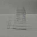 SAYEEC Acrylic File Holder, Clear File Sorter Desk File Organizer, Sturdy Desktop File Folder Organizer Rack for Envelopes Mail Letter Paper Notebook Electronics Office Supplies (4 Sections, 2 Pack)