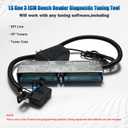 LS Gen 3 ECM PCM Bench Diagnostic Reader with 12V Power Supply, OBD2 Test Harness Compatible with 1999-2007 GM Chevy Vehicles, OBD2 Adapter Fits Mainstream Diagnostic Software