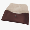 Succor Genuine Leather Utility Pouch - Leather Cash Envelope Wallet & Money Holder, Reusable Budget Organizer & Retro Clutch for Men & Women - 7.5x3.5 inch, Maroon