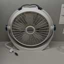 Lasko WINDMACHINE 20" High Velocity Floor Fan with 3 Speeds, 360 Directional Airflow, Portable Air Circulator Fan for Home, Garage & Workshop, Fully Assembled, Gray, 3301