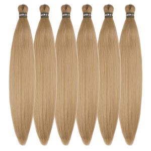 Brown Blonde Braiding Hair Pre stretched Box Braiding Hair Extensions Feed in Braids 26 inch