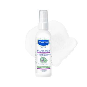 Mustela Baby Diaper Rash Cream Spray  Touch-Free protectant with Zinc Oxide & Natural Avocado - Treats, Soothes and Prevents Diaper Rash- Fragrance-Free - 3 fl. oz