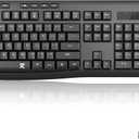 Redragon Wireless Keyboard and Mouse Combo, 2.4G Full-Sized Ergonomic Computer Keyboard and 5 Level DPI Adjustable Wireless Mouse for Windows, Mac OS Desktop/Laptop/PC, BS-7367-B