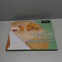 Acrylic Cutting Board with Counter Lip | 60% Thicker & Durable | BPA-Free & Food-Safe Kitchen Tool | Perfect for Protecting Countertops | Versatile & Easy to Clean | Ideal for Home & Professional Use (17"L x 13.4"W, Black)