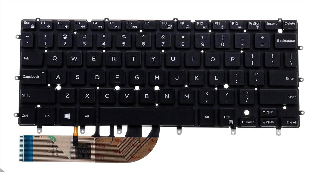 Laptop Keyboard,Backlit,Without Keyboard Trim,Keyboard Replacement for Dell XPS 13 9343 9350 9360,for Inspiron 15 7547 7548,for Inspiron 13-7000 7347 7348 7352 7353 7359