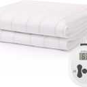 Sunbeam Restful Heated Mattress Pad - Twin, White 2 PCS, 39 in. x 75 in. 