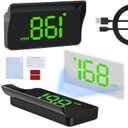Heads Up Display for Cars Windshield, GPS Speedometer MPH, Car HUD Digital Speedometer for Car Truck Motor, USB Cable Plug & Play, Automatic Brightness Adjustment, Large Font Display (H1-Green)