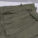 OCHENTA Men's Cotton Casual Cargo Work Pants Baggy Camo Tactical Combat Trousers with 8 Pockets (No Belt) Size 42