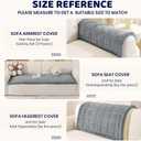 Royhom Couch Cover for Dogs Washable, Soft Thick Pet Couch Covers for Sofa, Pawcart Couch Protector Pet Friendly, Furniture Covers Dog Mat for Couches and Sofas(Blue-Grey, 27.6 x 47.2 Inch)