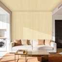 RITOLLO 16-Pack PVC Slat Wall Panels for Interior Wall Decor, 19.7 x 19.7in 3D Fluted Panels, Cuttable Drop Ceiling Tiles for Bathroom, Studio and TV Background, Water-Proof & Renter-Friendly(Oak)