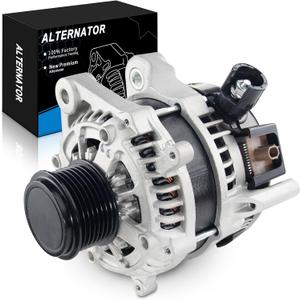 Alternator for:-Honda CRV 2015 2016 2017 2018 2019 CR-V EX LX SE Touring 2.4L, for:-Acura ILX TLX 2.4L 2015-2022, 135Amp 7 Grooves 12V CW, Upgraded Alternators, OE# 31100-5X6-J01 (ALL-NEW)