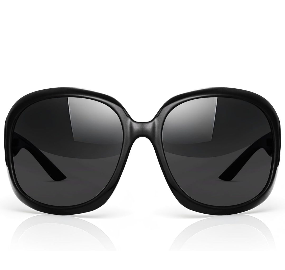 miyya Bug Eye Oversized Polarized Sunglasses Womens, Trendy Retro Sun Glasses for Women 2025, Oversized UV Protection Shades