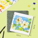 Lightwish Square Watercolor Sketchbook,100% Cotton,300gsm/140lb,Acid-Free,Hot Press Watecolor Paper Journal for Artists Adults Students,20 Sheets,8.27 * 8.27 Inches