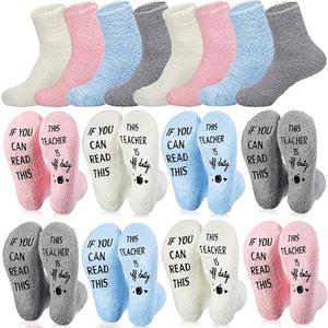 If You Can Read This This Socks For Women Teacher Off Duty Gift Socks Size 6-11W, Gray