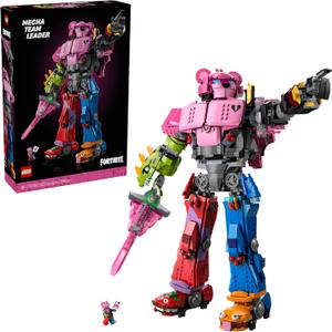 LEGO Fortnite Mecha Team Leader - Collectible Building Set for Adults - Gaming Room Dcor - DIY Kit for Fortnite Fans - Includes Mecha Team Leader Minifigure - Great Video Game Gift - 77078