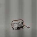 Maxjoy for AirPods Pro 2nd/1st Generation Case with Lock, Cute AirPods Pro 2 Case Lock Protective Hard AirPod Pro Cover for Women Men with Keychain for Airpod Pro (2023/2022/2019), Flower (Black + White)