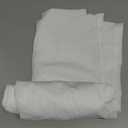 MIULEE Non-See-Through Sidelight Curtains for Front Door, Privacy Semi Sheer Curtains for French Doors, Light Filtering Window Drapes with Rod Pocket and Tie Back, White, 26 x 40 inches, 2 Panels