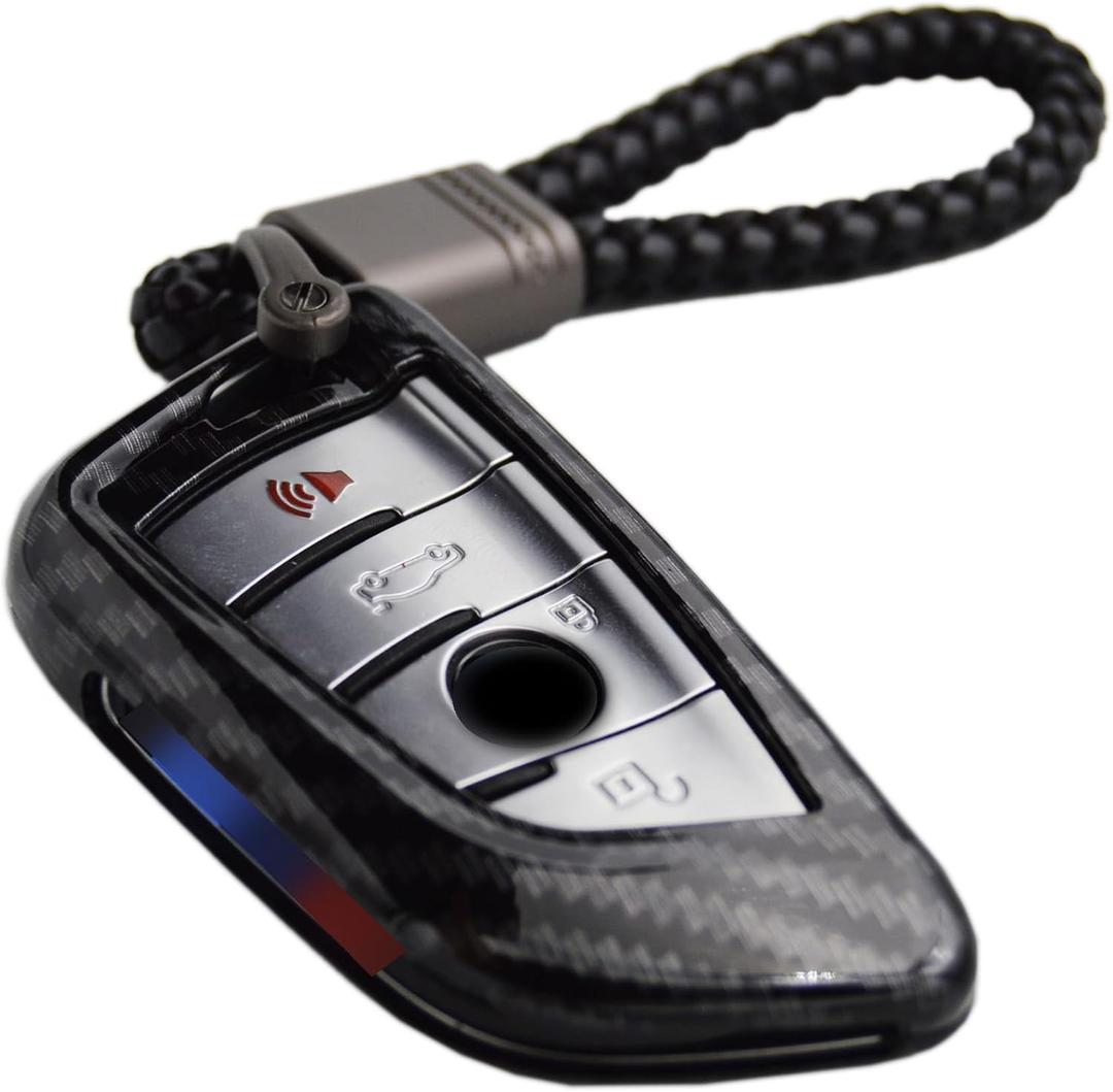 Carbon Key Fob Cover for BMW 1 2 3 4 5 6 7 M Series X1 X2 X3 X3M X4 X4M X5 X6 M8 M7 M6 M5 M4 M3 M2 M1 M240i 330i 340i 430i 340i 840i Z4 2015-2023
