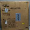 MYPET North States Paws Portable Pet Gate: 26-40" Wide. Pressure Mount. No Tools Needed. Made in USA, 23" Tall, Expandable, Durable Dog Gates for Doorways, Fieldstone Gray
