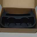 Rear Cup Holder for Jeep JL & JT, Rear Seat Storage Box Tray Organizer Floor Console Mounted Drink Holder Interior Accessories Compatible with Jeep Wrangler JL JLU & Gladiator JT 2018-2025