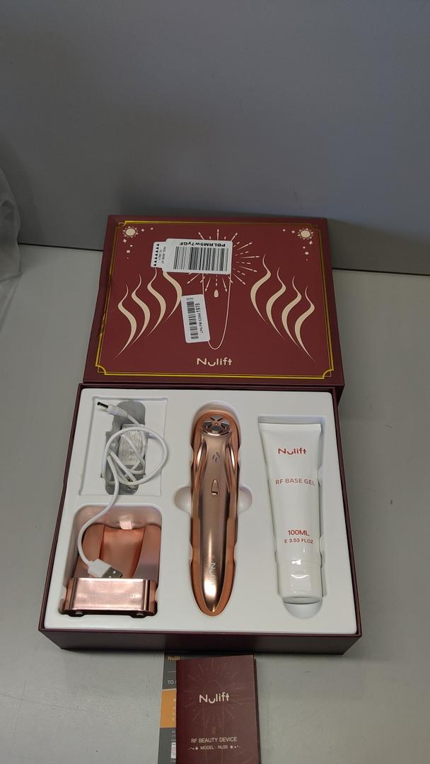 RF Radio Frequency Facial Device, 1MHz RF Machine for AntiAging & Face Lifting, Wireless Skin Tightening for Wrinkles & Jawline, 3 Modes for Home Use with Gel