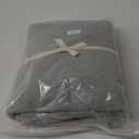 PURE ERA Jersey Knit Duvet Cover Set 100% T-Shirt Cotton Super Soft Comfy 3pc Bedding Set with Zipper Closure (Heather Grey, Full)
