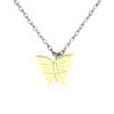Yellow Gemstone Butterfly Necklace 1766