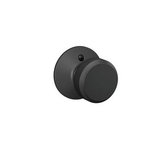Schlage F170 BWE 622 Bowery Door Knob, One Sided Non-Turning Dummy Door Handle, Matte Black