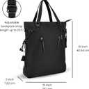 Sherpani Tempest, Anti Theft Convertible Backpack Tote, 14L Travel Backpack, Travel Gifts for Women, Handbags, RFID Protection, Metal Hardware, Fits 15” Laptop (No Sleeve) (Carbon Signature)