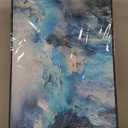 Mofutinpo Framed Abstract Canvas Wall Art | Modern Blue Contemporary Painting for Living Room, Bedroom, and Office | Large Abstract Artwork 58x29 Inches | artwork for walls