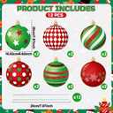 12pcs 2D Cardboard Large Red and Green Christmas Ornaments Tree Picks Decorations Candy Swirl Lollipop Peppermint Xmas Tree Topper Ornaments for Home Office Winter Holiday Xmas Party Supplies