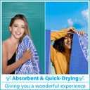 Thin Turkish Beach Towel Lightweight Soft Cotton Extra Large XL Oversized Sand Free Sandproof Absorbent Quick Dry Towels Cloud Bath Pool Travel Compact Essentials Accessories for Adult Gifts (XL(79x36 IN,200x90 CM), 2 Pack Adarkblue Turtle Deepskyblue Jellyfish)