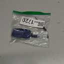 RYE Key Fob Cover for Toyota, Leather+Zinc Alloy Key Fob Case for 2025 Camry, 2021-2025 Venza, Grand Highlander Hilux, Fortuner, 2022-2025 Tundra Tacoma Remote Key (Silver&Blue, Come with Key Hook)