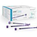 MediVena ONE-CARE 1ml Lab Syringes with Mounted Cap Sterile Low Dead Space 30/bx Ampoule-Filled Syringes