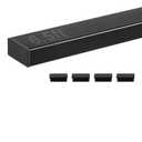 VEVOR 6.5 ft Stainless Steel Handrail, Rectangular Top Stair Deck Hand Rail for Outdoor/Indoor Steps with End Cap,Matte Black Coating Adjustable Metal Stair Rail for Cable Railing Kit