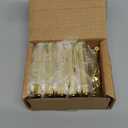 10-Pack 3.5-Inch x 3.5-Inch Interior Door Hinges with 5/8-Inch Radius, Satin Brass, Heavy Duty Steel Construction, Left- or Right-Handed  Design House, 181404