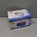 IDAODAN Electric Balloon Pump, Portable Electric Balloon Blower Machine Balloon Air Pump Dual Nozzle Rose Red 110V 600W Balloon Inflator for Party Decorations