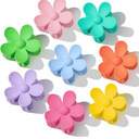 Flower Hair Clips 11PCS, Large Claw Clips for Women Girls Thick Thin Hair, Strong Hold Nonslip Big Dasiy Jaw Clamps Matte Hair Accessories 11 Colors
