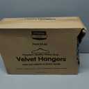 Utopia Home Velvet Hangers 50 Pack  Luxury Non-Slip Slim Suit & Coat Hangers, Strong Space-Saving Clothes Hangers with Pants Bar and 360 Swivel Hook  Black