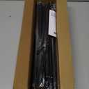 2pack Tension Curtain Rod 30 to 62 Inch, Black Spring Tension Curtain Rod Adjustable Expandable Curtain Rod No Drilling, Spring Loaded Curtain Rods for Windows, Bedroom, Doorway Door, Closet