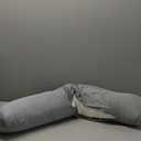 Weighted Body Pillow 6.5lbs - Weighted Pillow for Deeper Sleep - Cooling Body Pillows for Adults - Full Body Pillow for Sleeping - Side Sleeper Body Pillow with Cover (Original - 41" x 10" (6.5LBS))