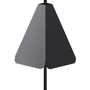 Upgraded Squirrel Baffle with Dual Defense, Squirrel Proof for Bird Feeder Pole Outside, Outside Pole Mount Bird House Guard for Outdoor Shepherds Hook, Rust Chew Proof (Size:Metal Material)