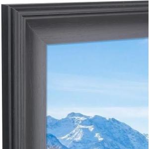 17x24 Picture Frame Solid Wood Poster Frame for Wall Display - Versatile 17x24 Photo Frame, Perfect For Family Photos and Artwork - Elegant Black Design (X23B1724)